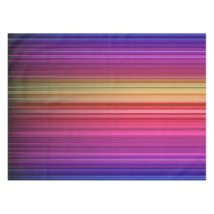 Colourful Acrylic Vertical Rainbow Pattern Tablecloth