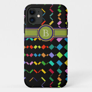 colourful add initial geometric iPhone 11 case