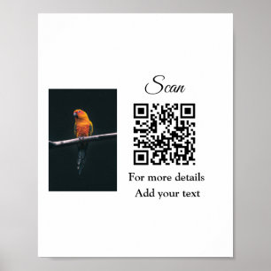 Colourful add your pet picture name text poster