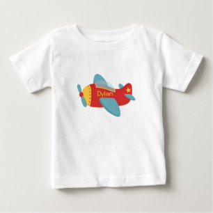 Colourful & Adorable Cartoon Aeroplane Baby T-Shirt