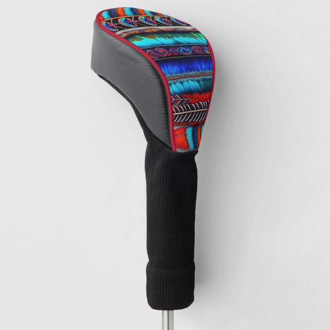 Colourful Adornments Golf Head Cover (Angled)