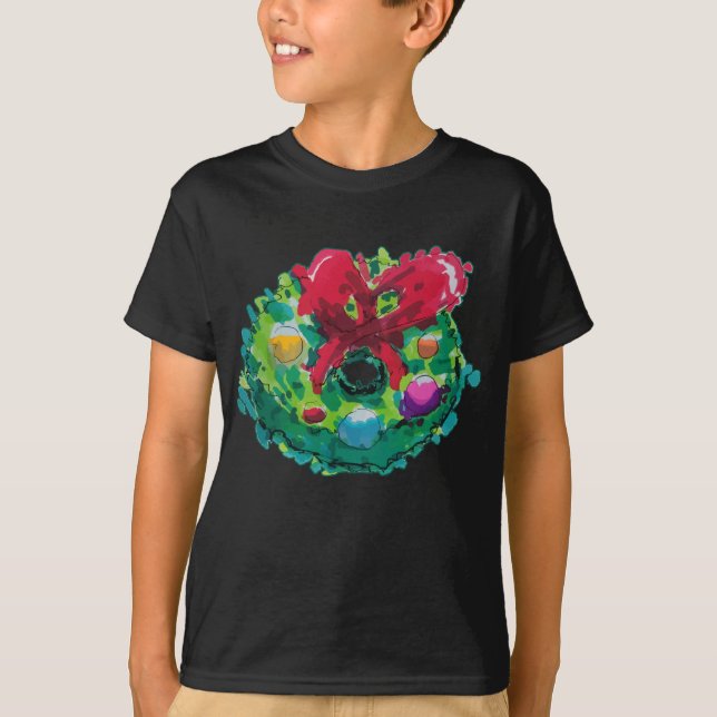 Colourful Advent Wreath T-Shirt (Front)