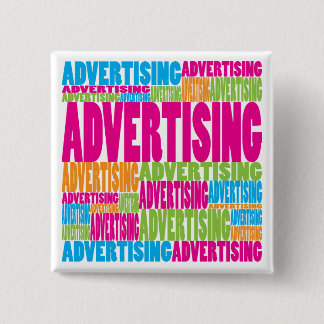 Colourful Advertising 15 Cm Square Badge