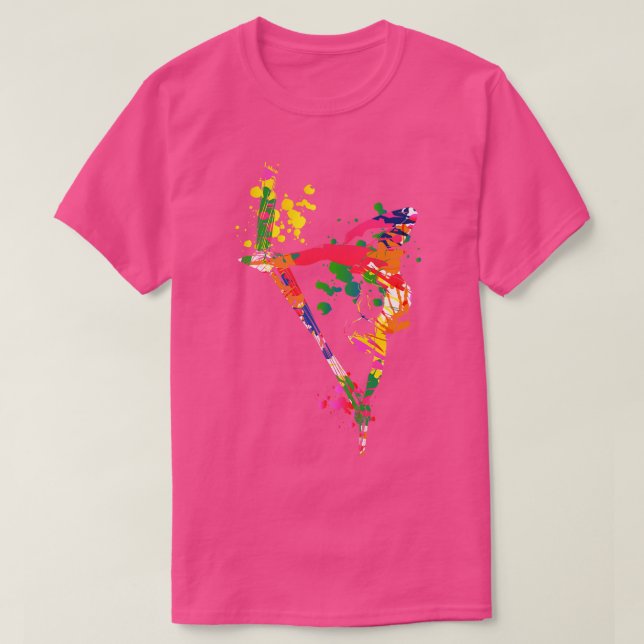 Colourful Aerial Silks T-Shirt (Design Front)