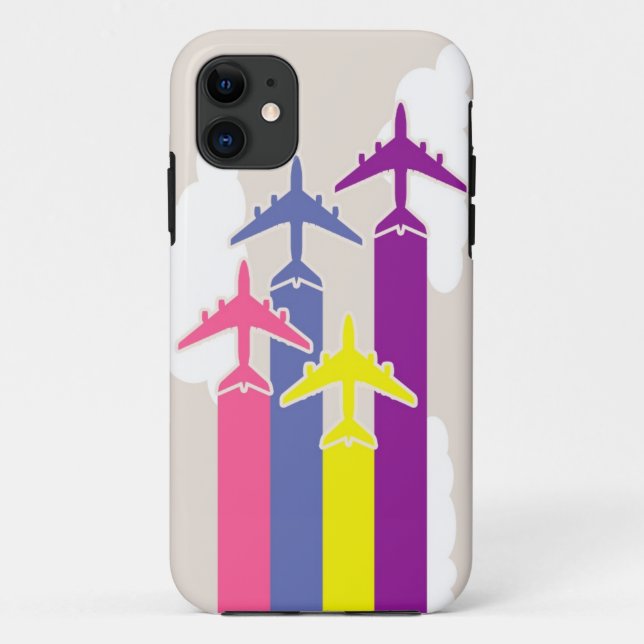 Colourful aeroplanes Case-Mate iPhone case (Back)