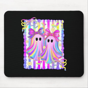 Colourful Aesthetic Halloween Ghosts Girly Girls C Mouse Mat