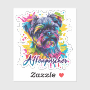 Colourful “Affenpinscher” Dog Vibrant Pop Art Pet