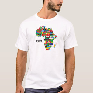 Colourful Africa Map T-Shirt