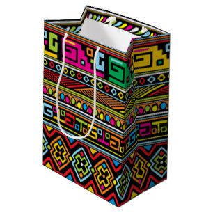 Colourful Africa Pattern Design Medium Gift Bag
