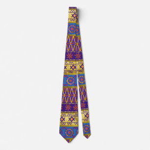 Colourful African Ethnic Tribal Pattern Tie