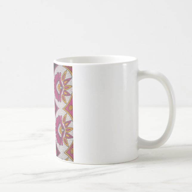 Colourful African Fabric Motif Art Print Coffee Mug (Right)