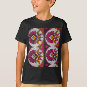 Colourful African Fabric Motif Art Print T-Shirt