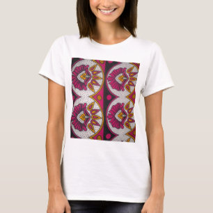 Colourful African Fabric Motif Art Print T-Shirt