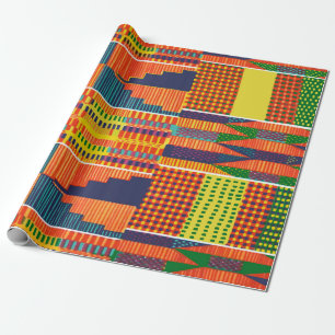 Colourful African Kente Wrapping Paper