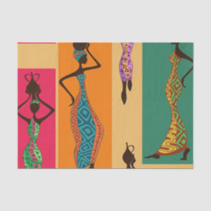 Colourful African Ladies Tissue Paper
