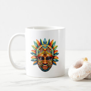Colourful African Mask Coffee Mug