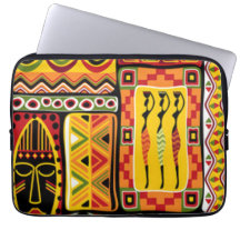 Colourful African Pattern Print Collage