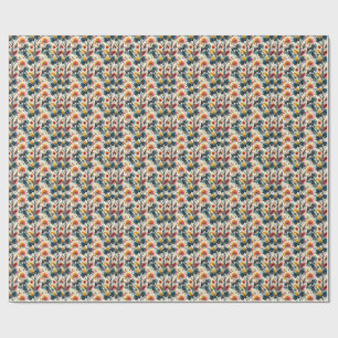 Colourful African Safari Jungle Wild Animal Patter Wrapping Paper