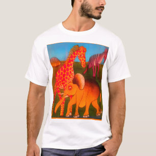Colourful  African wild animal safari colours Art  T-Shirt