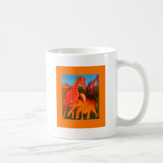 Colourful  African wild animal safari colours Coffee Mug (Right)