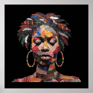 Colourful African Woman Poster
