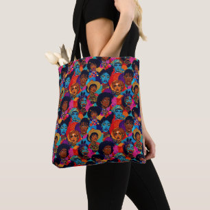 Colourful African women on blue Tote Bag