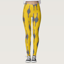 Colourful African yoga Yellow and blue pattern