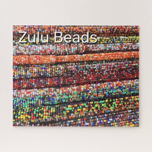 Colourful African Zulu Beads Jigsaw Puzzle (Horizontal)