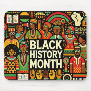 Colourful Afro Culture Graphics Mouse Mat