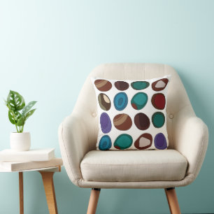Colourful Agate Stone Crystal Healer Cushion