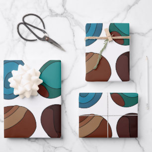 Colourful Agate Stone Crystal Pattern Wrapping Paper Sheet
