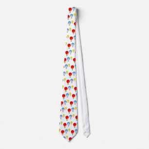 Colourful air balloons tie