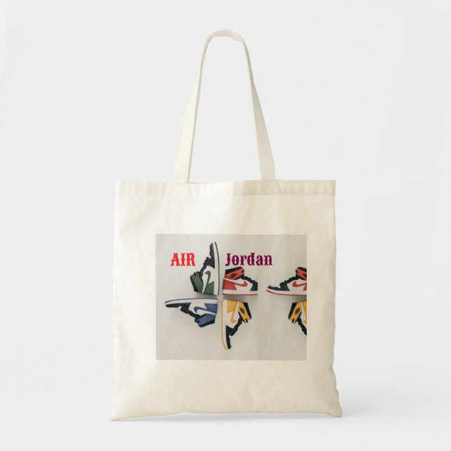  colourful Air Jordan 1, Sneaker Collection,  Tote Bag (Front)