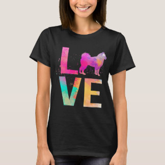 Colourful Alaskan Malamute Dog Mum Gifts Alaskan M T-Shirt