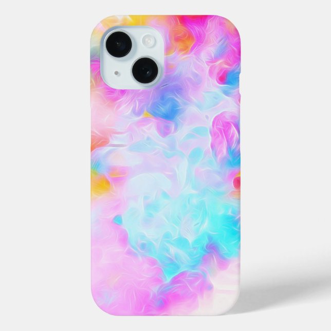 Colourful Alcohol Ink Paint Swirl | Abstract Case-Mate iPhone Case (Back)