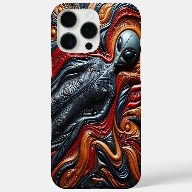 Colourful Alien Figure Case-Mate iPhone Case (Back)