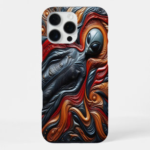Colourful Alien Figure iPhone 16 Pro Max Case
