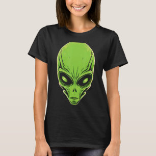 Colourful Alien Head Believe UFO Human Festival Co T-Shirt