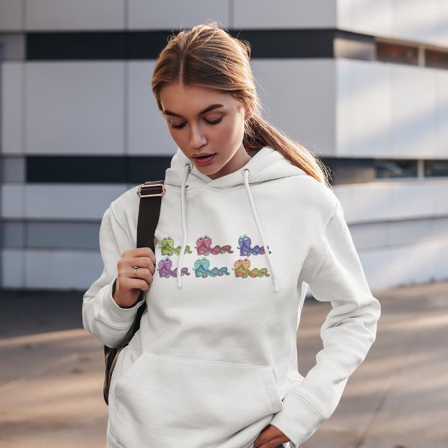 Colourful Alien Worms Hoodie (Creator Uploaded)