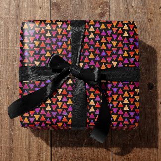 Colourful All Occasion Triangle Pattern Wrapping Paper