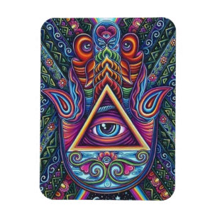 Colourful All-Seeing Eye Magnet
