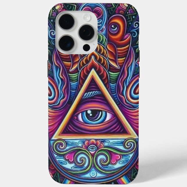 Colourful All-Seeing Eye Symbol  Case-Mate iPhone Case (Back)