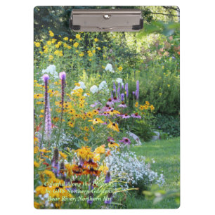 Colourful Along the Pathway! Three Gardens Meet Clipboard