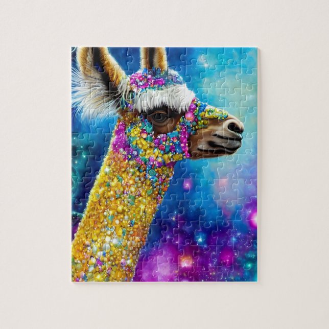 Colourful Alpaca Jigsaw Puzzle (Vertical)