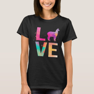 Colourful Alpaca Mum  Alpaca T-Shirt