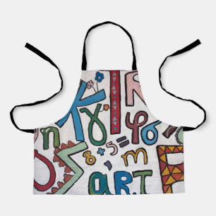 Colourful Alphabet All-Over Print Apron