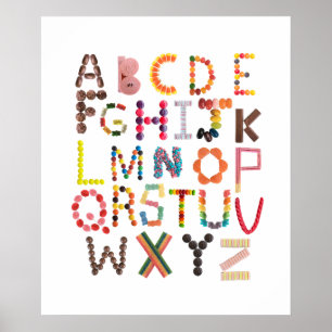 Colourful alphabet - Candy Decor 