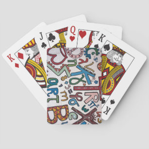 Colourful Alphabet Classic Playing Cards