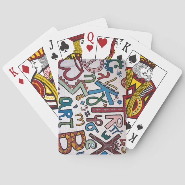 Colourful Alphabet Classic Playing Cards (Back)
