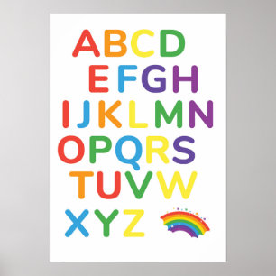 Colourful Alphabet Educational Poster